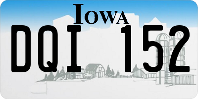 IA license plate DQI152