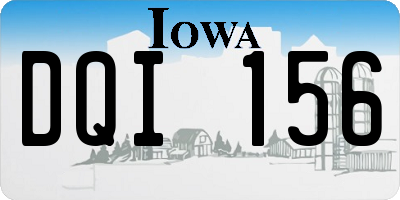 IA license plate DQI156