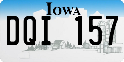 IA license plate DQI157