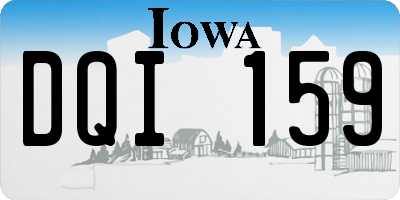 IA license plate DQI159