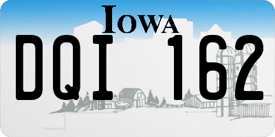 IA license plate DQI162