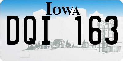 IA license plate DQI163