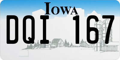 IA license plate DQI167