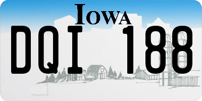 IA license plate DQI188