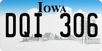 IA license plate DQI306
