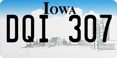 IA license plate DQI307