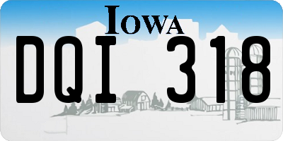 IA license plate DQI318