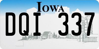 IA license plate DQI337