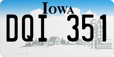 IA license plate DQI351