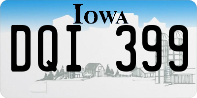 IA license plate DQI399