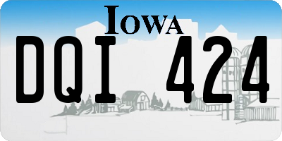 IA license plate DQI424