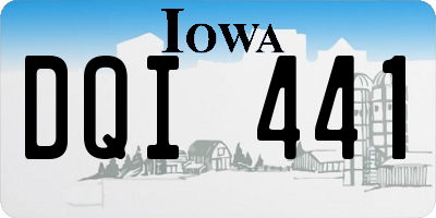IA license plate DQI441