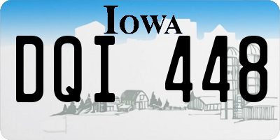 IA license plate DQI448