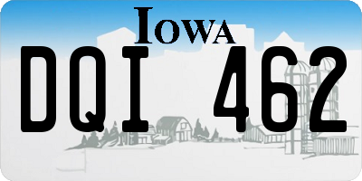 IA license plate DQI462