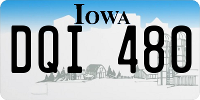 IA license plate DQI480