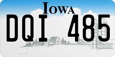 IA license plate DQI485