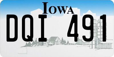 IA license plate DQI491