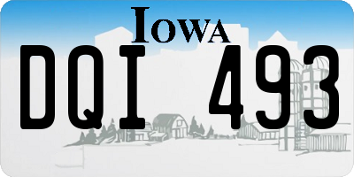 IA license plate DQI493