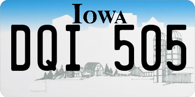 IA license plate DQI505