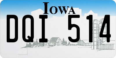 IA license plate DQI514