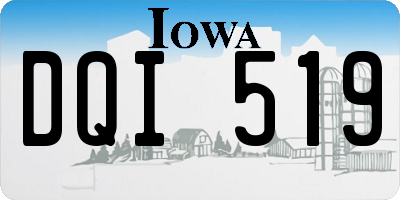 IA license plate DQI519