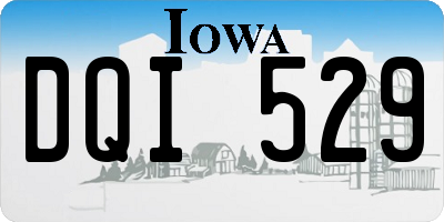 IA license plate DQI529