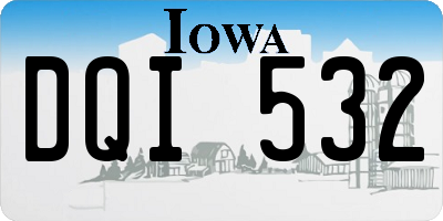 IA license plate DQI532