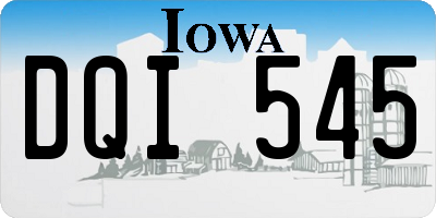 IA license plate DQI545