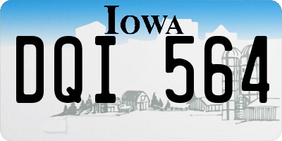 IA license plate DQI564