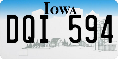 IA license plate DQI594