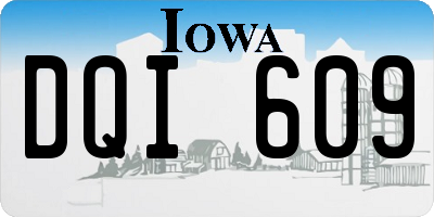 IA license plate DQI609