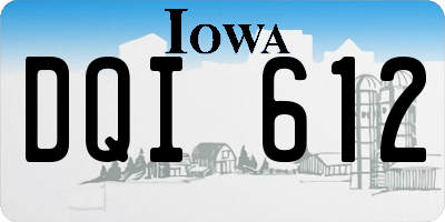 IA license plate DQI612