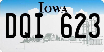 IA license plate DQI623