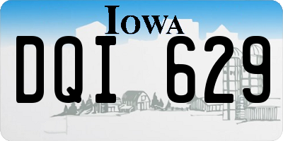 IA license plate DQI629
