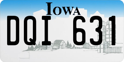 IA license plate DQI631