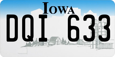 IA license plate DQI633