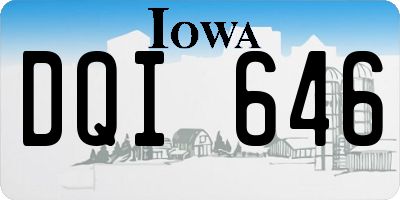 IA license plate DQI646