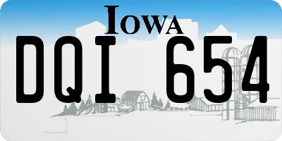 IA license plate DQI654