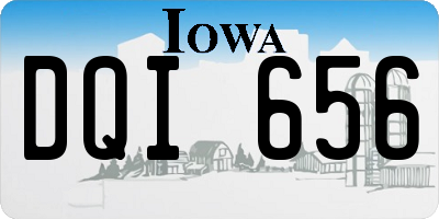 IA license plate DQI656