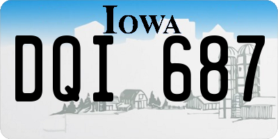 IA license plate DQI687