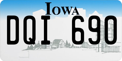 IA license plate DQI690