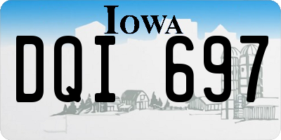 IA license plate DQI697