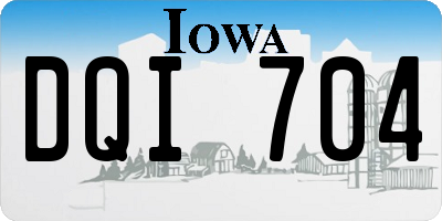 IA license plate DQI704