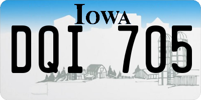 IA license plate DQI705