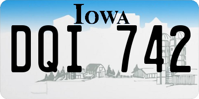 IA license plate DQI742