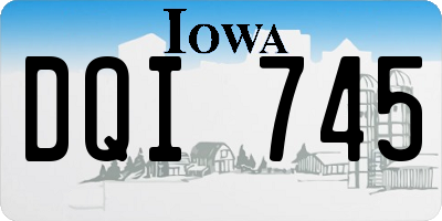 IA license plate DQI745