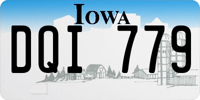 IA license plate DQI779
