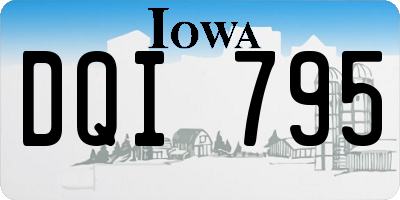 IA license plate DQI795