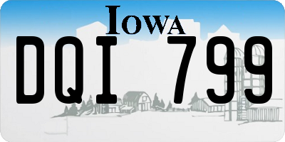IA license plate DQI799