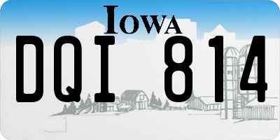 IA license plate DQI814